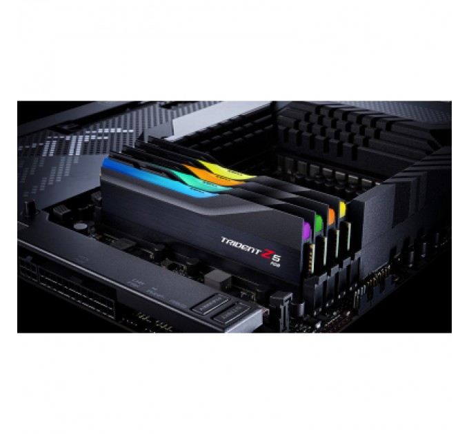G.Skill Модуль пам'яті для комп'ютера DDR5 32GB (2x16GB) 7600 MHz Trident Z5 RGB G.Skill (F5-7600J3646G16GX2-TZ5RK)