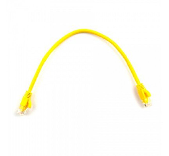 Ritar Патч-корд 0.25м, RJ-45, Cat.5e, CU, мідь, жовтий Ritar (PCR-CU/0.25Yw / 04278)