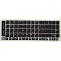 BestKey Наклейка на клавіатуру BestKey непрозора чорна, 68, червоний (BK13RED/025)