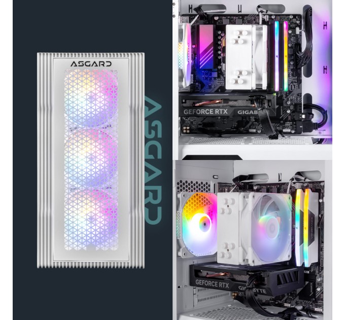 ASGARD Персональный компьютер ASGARD (I124F.16.S10.26S.1044); Intel Core i5-12400F (2.5 - 4.4 ГГц) / ОЗУ 16 ГБ / SSD 1 ТБ / NVIDIA GeForce RTX 4060 8 ГБ / без ОП / LAN / Wi-Fi / Bluetooth / Ubuntu / белый
