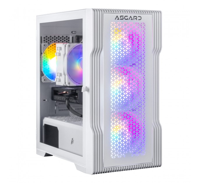 ASGARD Персональный компьютер ASGARD (I124F.16.S10.26S.1044); Intel Core i5-12400F (2.5 - 4.4 ГГц) / ОЗУ 16 ГБ / SSD 1 ТБ / NVIDIA GeForce RTX 4060 8 ГБ / без ОП / LAN / Wi-Fi / Bluetooth / Ubuntu / белый