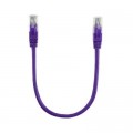 Ritar Патч-корд 0.25м, RJ-45, Cat.5e, CU, мідь, фіолетовий Ritar (PCR-CU/0.25Pe / 14091)