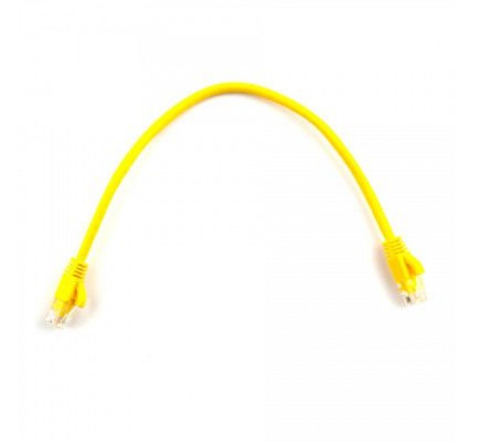 Ritar Патч-корд 0.3м, RJ-45, Cat.5e, CU, мідь, жовтий Ritar (PCR-CU/0.3Yw / 04268)