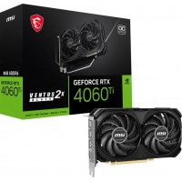 Видеокарта GF RTX 4060 Ti  8GB GDDR6 Ventus 2X Black OC MSI (GeForce RTX 4060 Ti VENTUS 2X BLACK 8G OC)