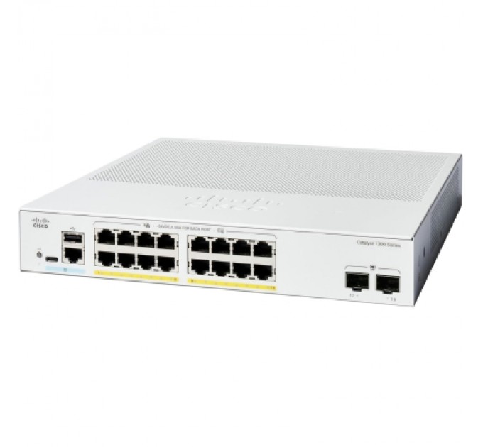 Cisco Комутатор мережевий Cisco C1300-16P-2G