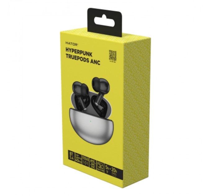 Hator Навушники Hator Hyреrpunk Truepods SyncHUB Black (HTA430)