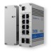 Teltonika Коммутатор Teltonika TSW200 (TSW200000010) (industrial, unmanaged, 8xGE PoE+, 2xSFP, IP30, ALU Case,  2 pin industrial DC, max PoE 240W)
