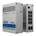 Teltonika Коммутатор Teltonika TSW200 (TSW200000010) (industrial, unmanaged, 8xGE PoE+, 2xSFP, IP30, ALU Case,  2 pin industrial DC, max PoE 240W)