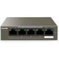 Tenda Коммутатор Tenda TEG1105P-4-63W (1xGE+4xGE PoE, 58Вт max)