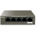 Tenda Коммутатор Tenda TEG1105P-4-63W (1xGE+4xGE PoE, 58Вт max)