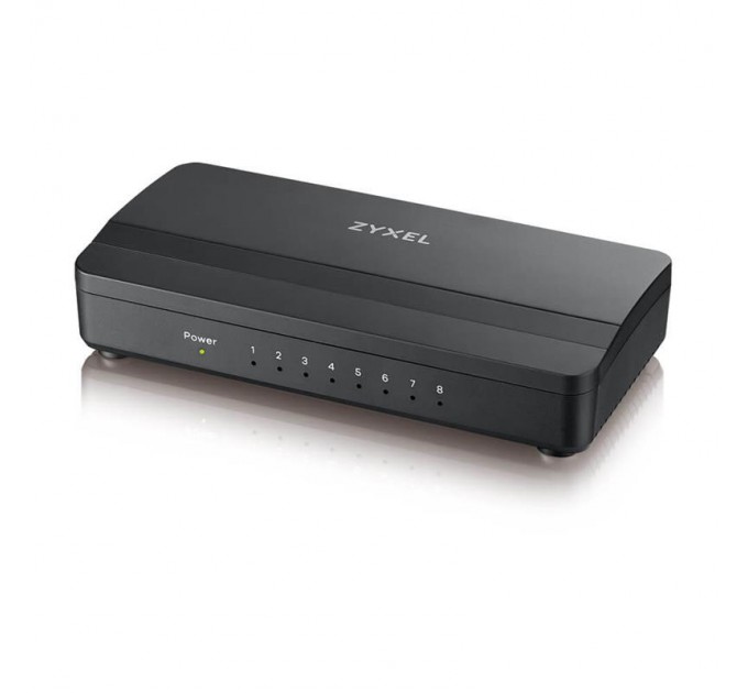 ZyXel Коммутатор ZYXEL GS-108S v2 (GS-108SV2-EU0101F) (8xGE, пластиковый корпус)