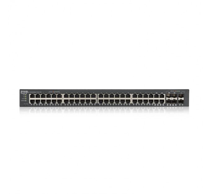 ZyXel Коммутатор ZYXEL GS1920-48V2 (GS1920-48V2-EU0101F) (44xGE, 4xGE/SFP, 2хSFP, Smart, NebulaFlex)