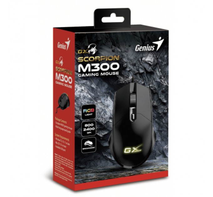 Genius Мишка Genius Scorpion M300 USB Black (31040010400)