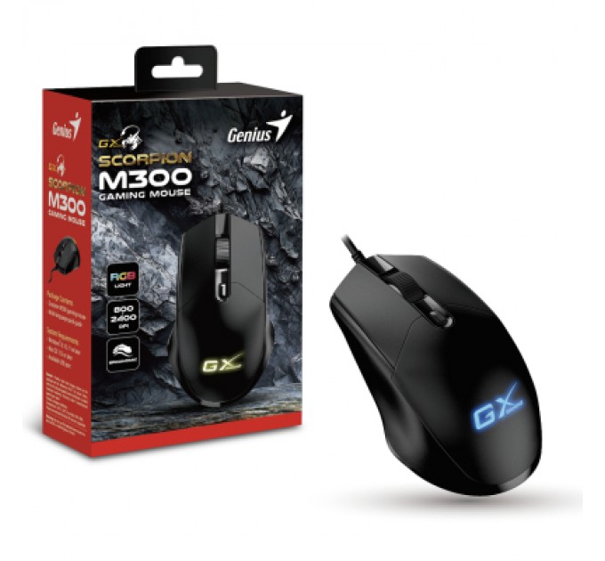 Genius Мишка Genius Scorpion M300 USB Black (31040010400)