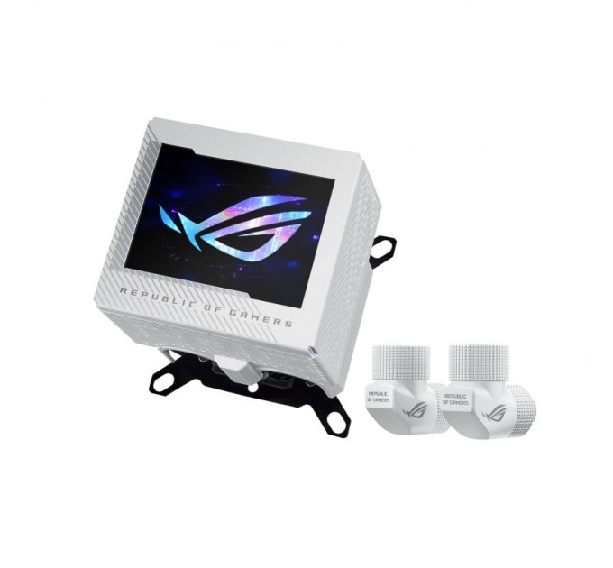 ASUS Водоблок Asus ROG Ryujin III WB White Edition (90RC00V2-M0UAY0), Intel:1851/1700/1200/1150/1151/1152/1155/1156, AMD:AM5/AM4