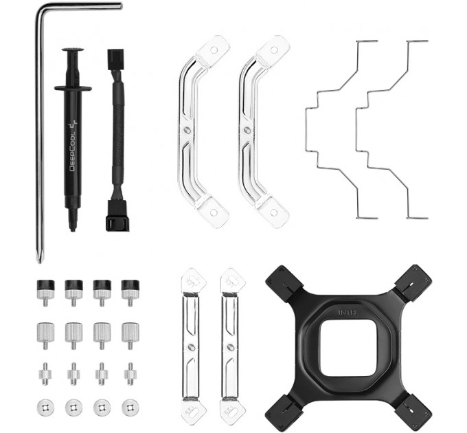 Deepcool Кулер процессорный DeepCool AK500 Digital WH (R-AK500-WHADMN-G), Intel: LGA2066/2011-v3/2011/1700/1200/1151/1150/1155, AMD: AM5/AM4, 127х117х160 мм, 4-pin