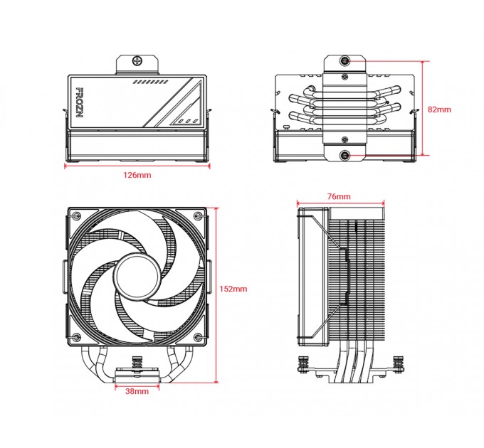 ID-Cooling Кулер процесорний ID-Cooling Frozn A410 SE ARGB