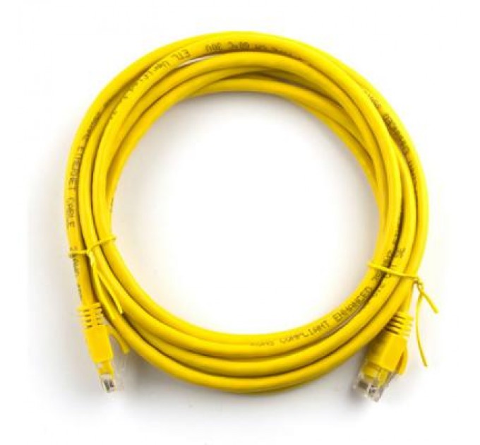 Ritar Патч-корд 1.5м, RJ-45, Cat.5e, CU, мідь, жовтий Ritar (PCR-CU/1.5Yw / 04284)