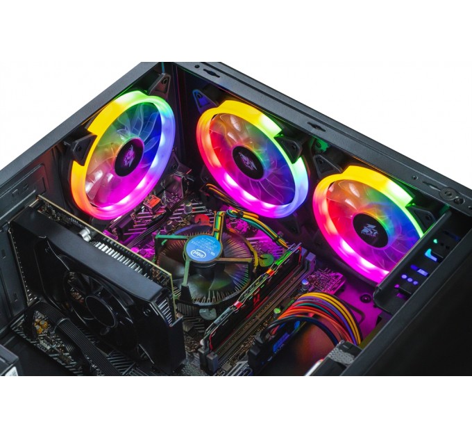 COBRA Персональный компьютер COBRA Advanced (I121F.8.H1S2.165.F8459); Intel Core i3-12100F (3.3 - 4.3 ГГц) / ОЗУ 8 ГБ / HDD 1 ТБ + SSD 240 ГБ / NVIDIA GeForce GTX 1650 4 ГБ / без ОП / LAN / Ubuntu / черный