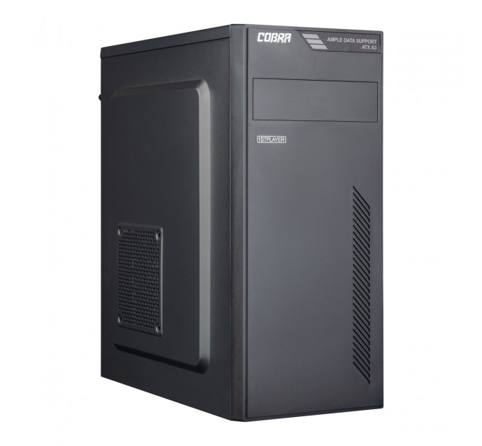 COBRA Персональный компьютер COBRA Optimal (I11.16.S2.INT.431); Intel Core i3-10100 (3.6 - 4.3 ГГц) / ОЗУ 16 ГБ / SSD 240 ГБ / INTEL UHD Graphics 630 / без ОП / LAN / Ubuntu / черный