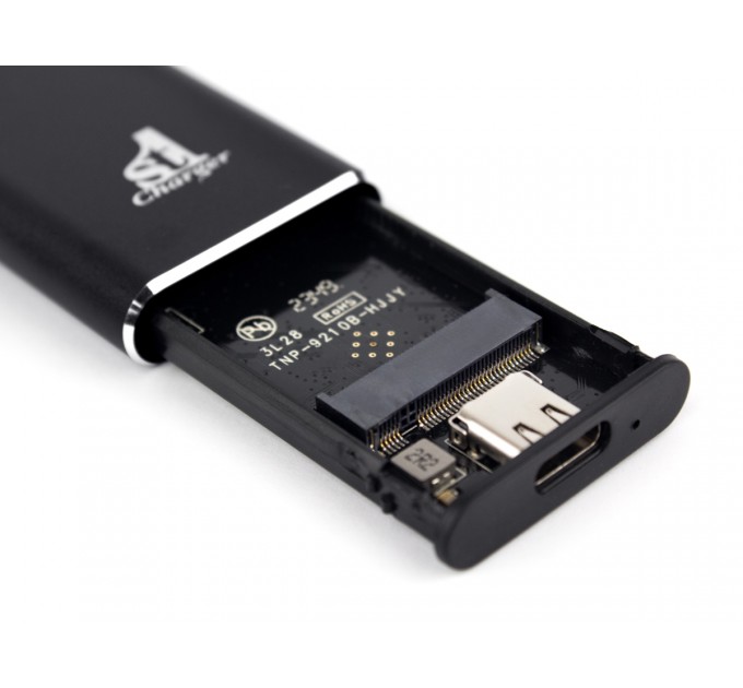1StCharger Зовнішня кишеня 1StCharger для M2 NVMe PCIe SSD Type C 10Gbps Black (M2E.01.NVME.Black)