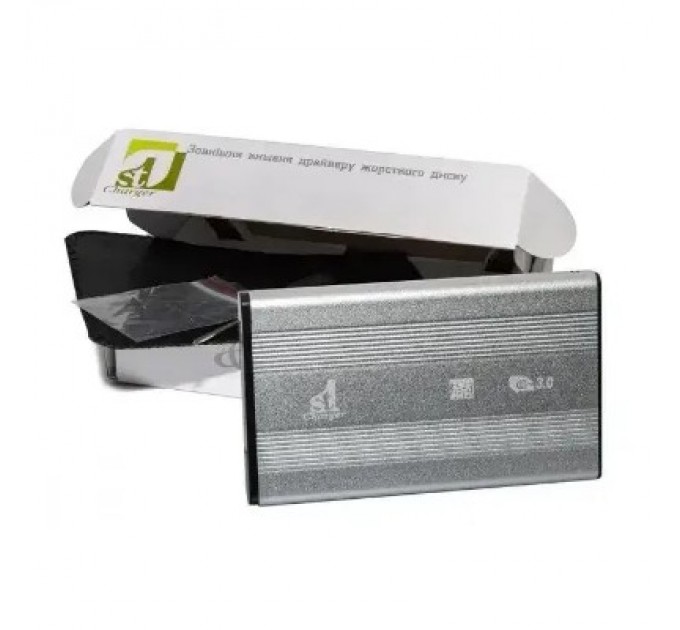 1StCharger Зовнішня кишеня 1StCharger SATA HDD/SSD 3.5", USB 3.0, Grey (HDE1STU3530BG)