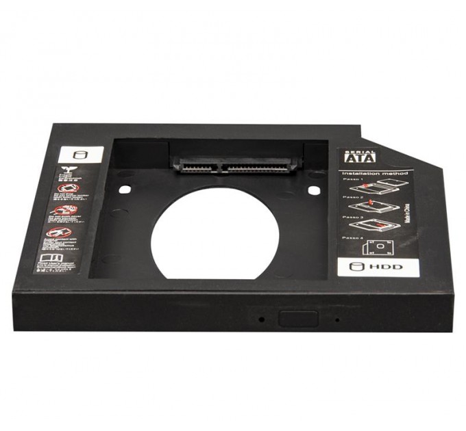 Frime Переходник Frime для установки 2.5" SSD/HDD в отсек привода 12.7мм Black (FHDC127P)