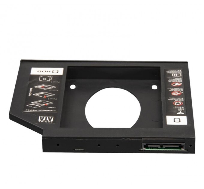 Frime Переходник Frime для установки 2.5" SSD/HDD в отсек привода 12.7мм Black (FHDC127P)