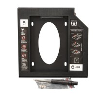 Переходник Frime для установки 2.5" SSD/HDD в отсек привода 9.5мм Black (FHDC950P)