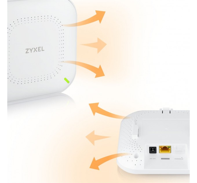 ZyXel Точка доступа ZYXEL NWA50AX (NWA50AX-EU0102F) (AX1800, 1xGE, WiFi 6, 2x2 MIMO, Nebula, PoE, БП в комплекте)