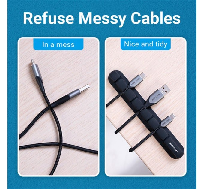Vention Организатор кабеля Vention KBRB0 Black
