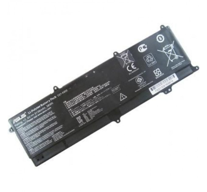 ASUS Акумулятор до ноутбука ASUS C21-X202 5136mAh (38Wh) 4cell 7.4V Li-ion (A41886)