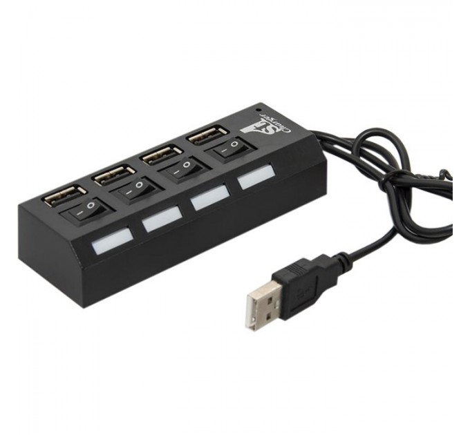 1StCharger Концентратор 1stCharge HUB1ST20401, 4хUSB2.0, Black