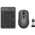 A4Tech Комплект (клавиатура цифровая, мышь) беспроводной Fstyler FG1600C Air2 Grey