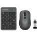 A4Tech Комплект (клавиатура цифровая, мышь) беспроводной Fstyler FG1600C Air2 Grey