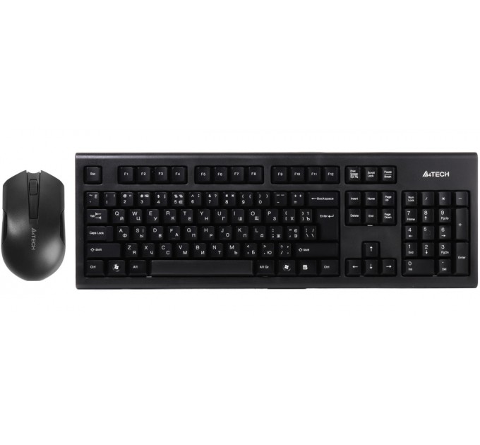 A4Tech Комплект (клавиатура, мышь) беспроводной A4Tech 3000N Black USB