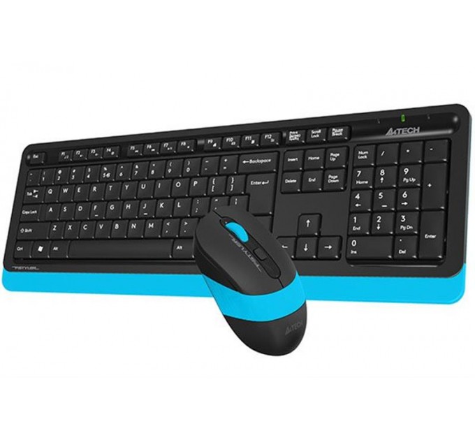 A4Tech Комплект (клавиатура, мышь) беспроводной A4Tech FG1010 Black/Blue