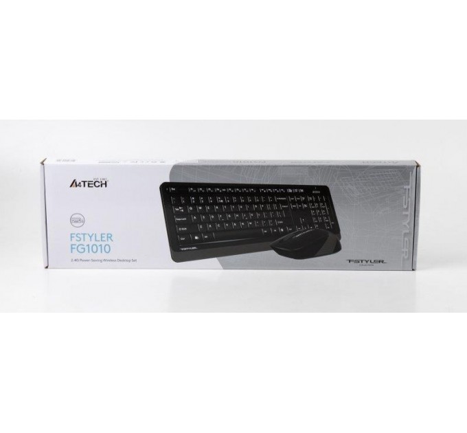 A4Tech Комплект (клавиатура, мышь) беспроводной A4Tech FG1010 Black/Grey