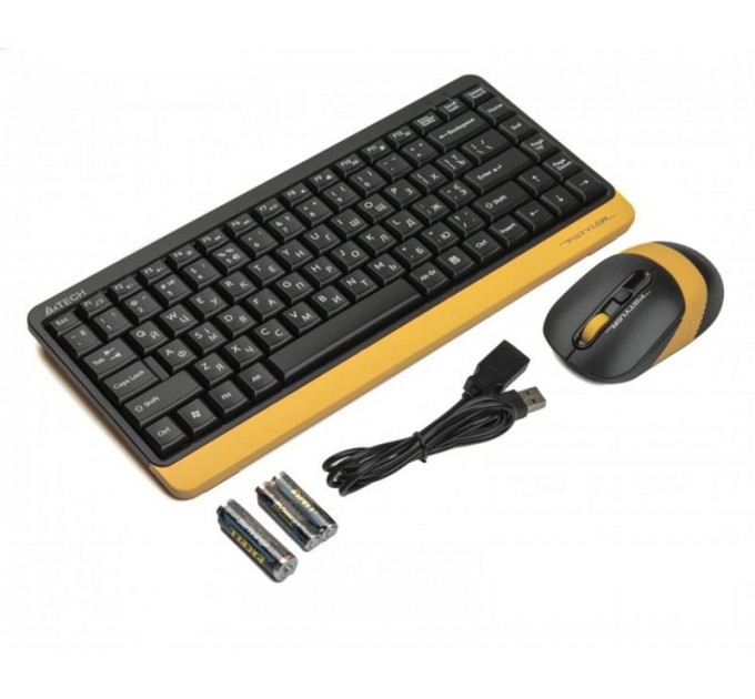A4Tech Комплект (клавиатура, мышь) беспроводной A4Tech FG1110 Bumblebee USB