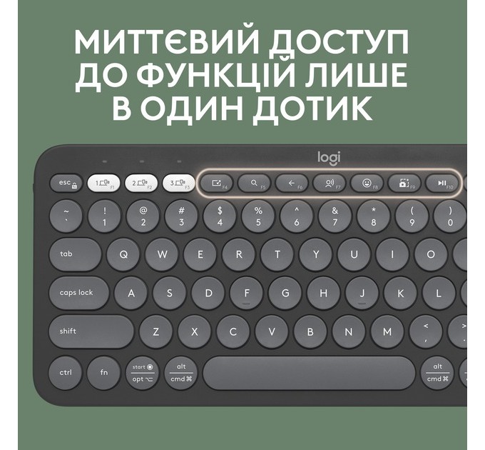 Logitech Комплект (клавиатура, мышь) беспроводной Logitech Pebble 2 Combo Graphite (920-012239)