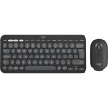 Logitech Комплект (клавиатура, мышь) беспроводной Logitech Pebble 2 Combo Graphite (920-012239)