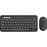 Комплект (клавиатура, мышь) беспроводной Logitech Pebble 2 Combo Graphite (920-012239)
