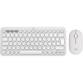 Logitech Комплект (клавиатура, мышь) беспроводной Logitech Pebble 2 Combo White (920-012240)