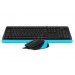 A4Tech Комплект (клавиатура, мышь) A4Tech F1010 Black/Blue