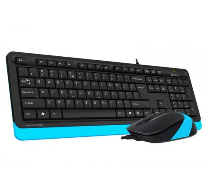 A4Tech Комплект (клавиатура, мышь) A4Tech F1010 Black/Blue