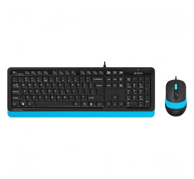 A4Tech Комплект (клавиатура, мышь) A4Tech F1010 Black/Blue