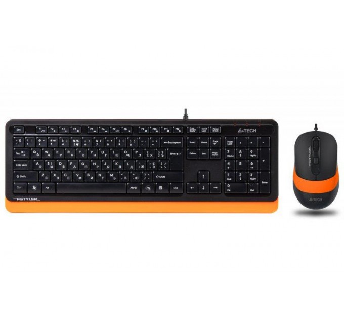 A4Tech Комплект (клавиатура, мышь) A4Tech F1010 Black/Orange