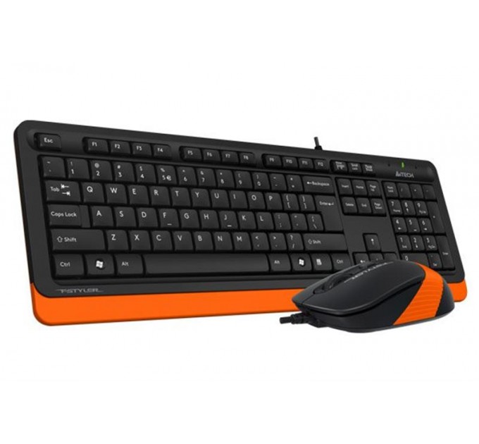 A4Tech Комплект (клавиатура, мышь) A4Tech F1010 Black/Orange