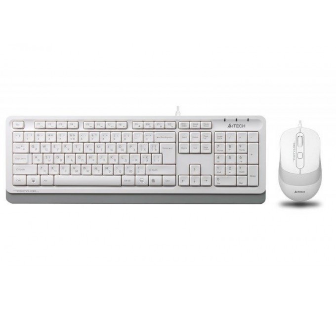 A4Tech Комплект (клавиатура, мышь) A4Tech F1010 White