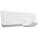 A4Tech Комплект (клавиатура, мышь) A4Tech F1010 White